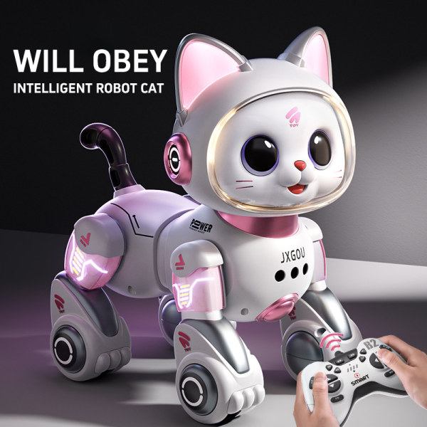 Trendy New Smart AI Robot Cat And Dog Remote Control Toys For Boys And Girls